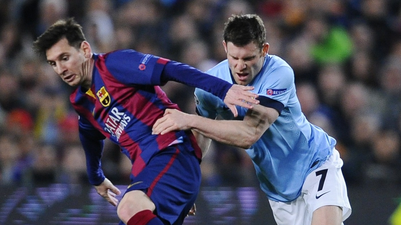Messi vs Milner_Barcelona vs Man City